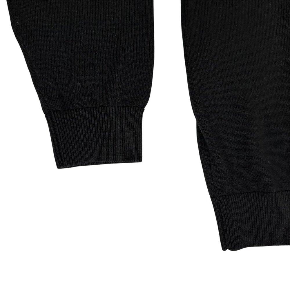 Patrick James Black Merino Wool Mock Neck Sweater - Men's Large - Picture 4 of 4